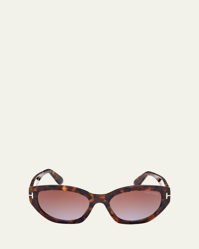 Signature T Acetate Cat-Eye Sunglasses